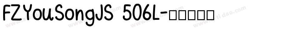 FZYouSongJS 506L字体转换